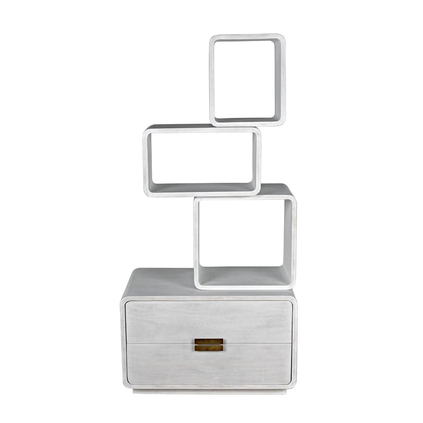 Belini Bookcase, White Wash