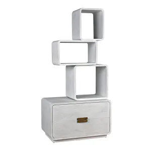 Belini Bookcase, White Wash