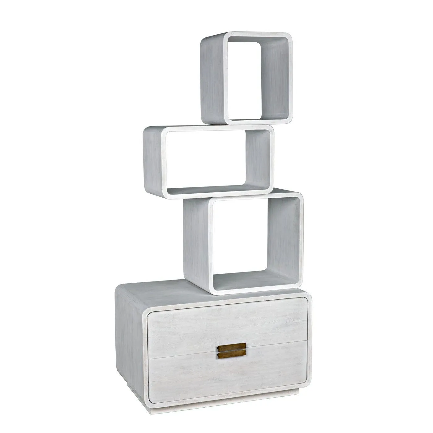 Belini Bookcase, White Wash