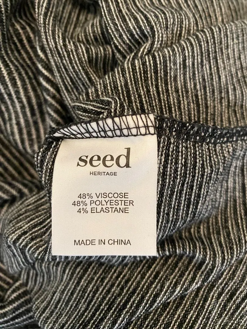 Black & White Seed Tops, XXS