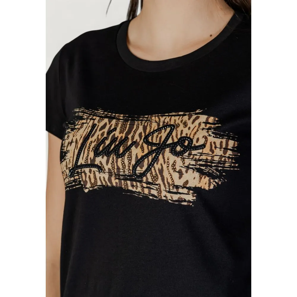 Black Cotton Tops & T-Shirt