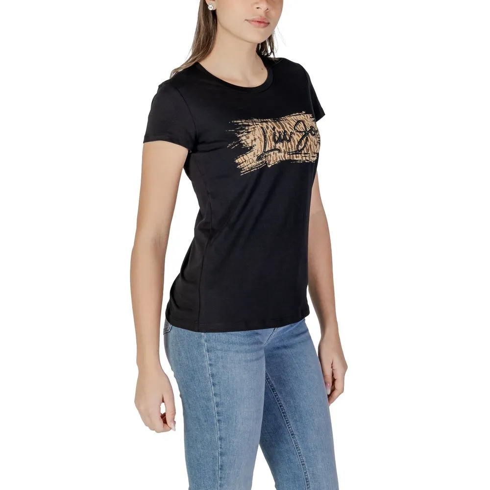 Black Cotton Tops & T-Shirt