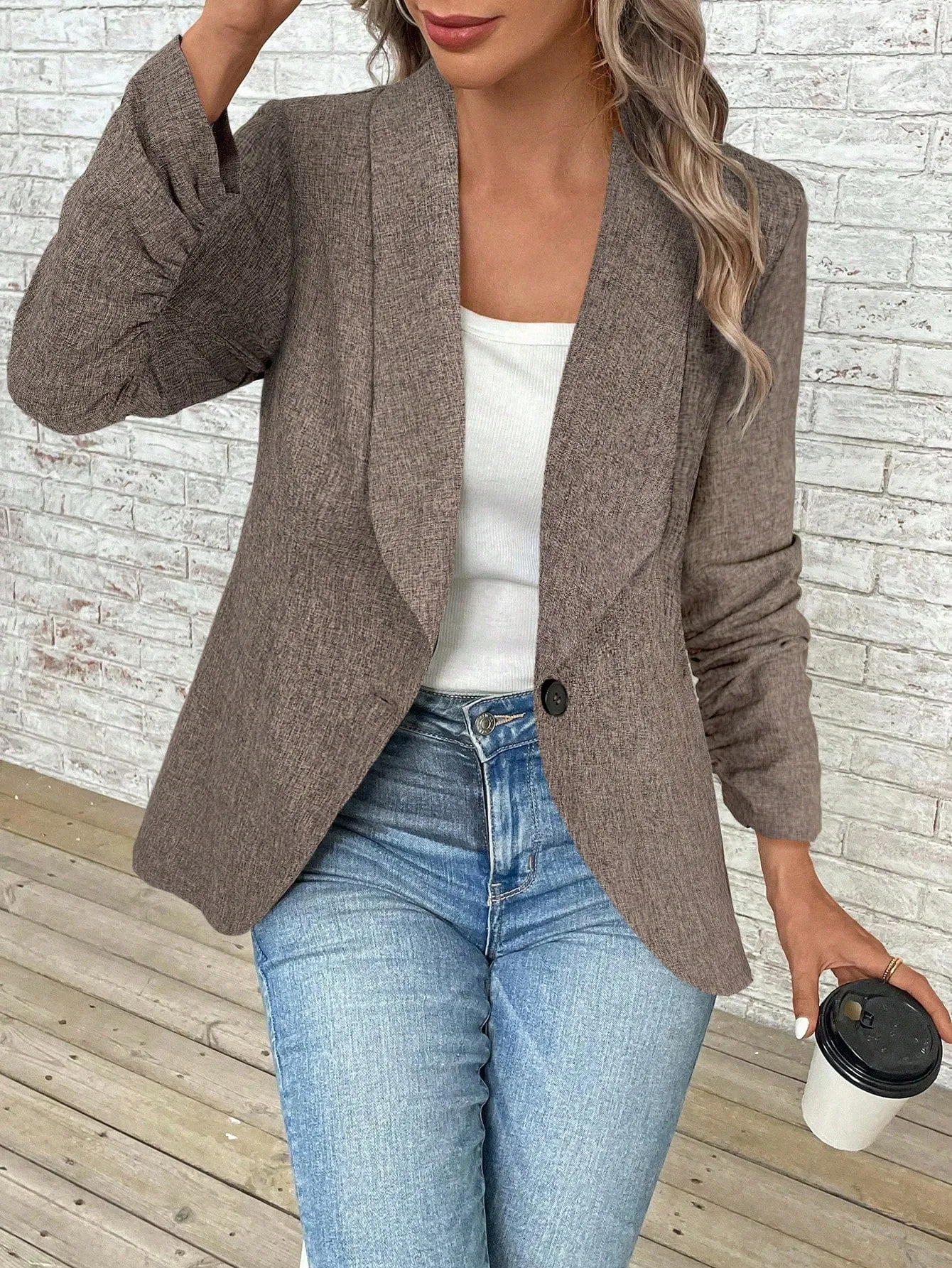 Blazer Casual de Otoño para Mujer