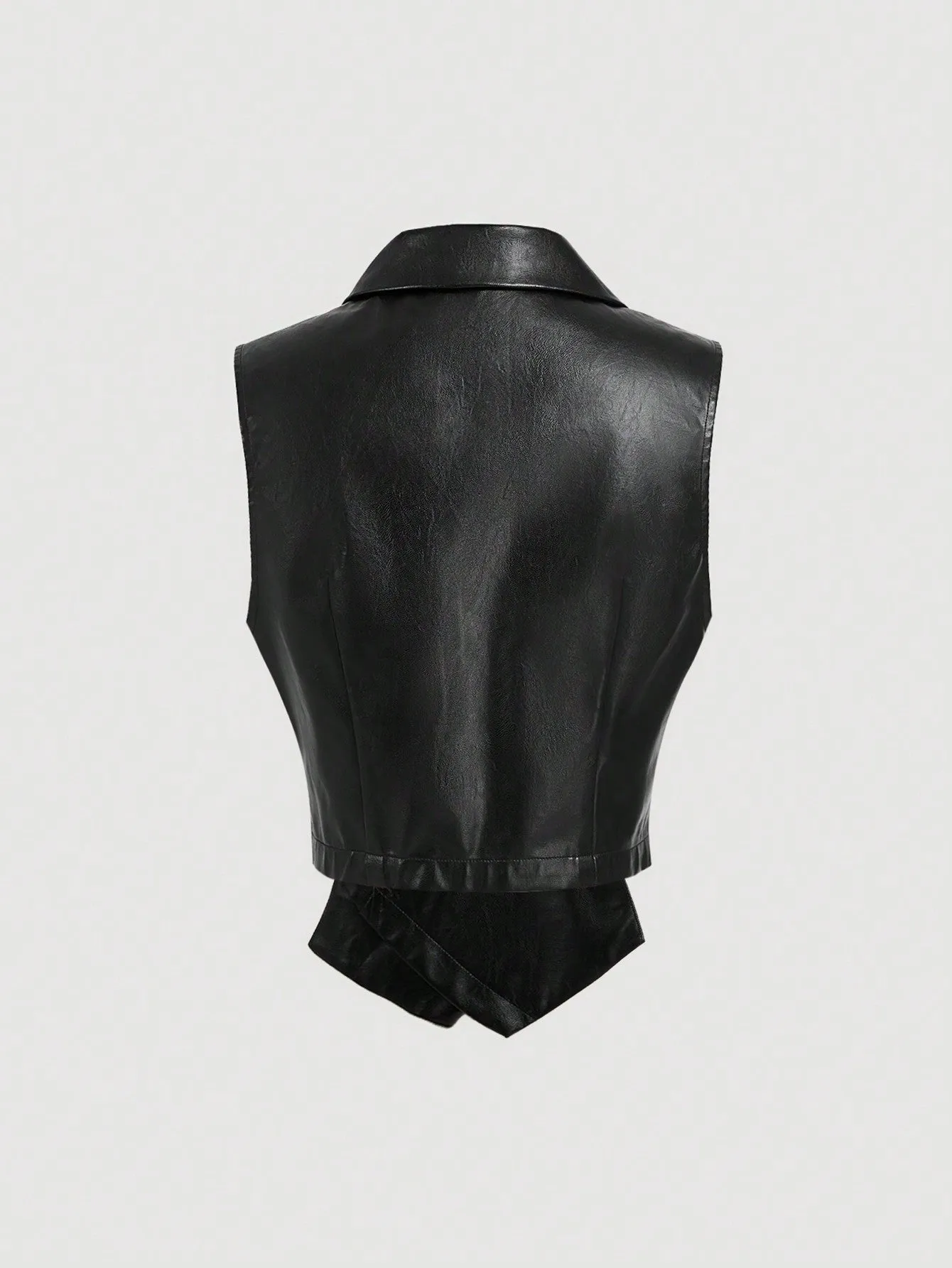 Blazer de PU para mujer