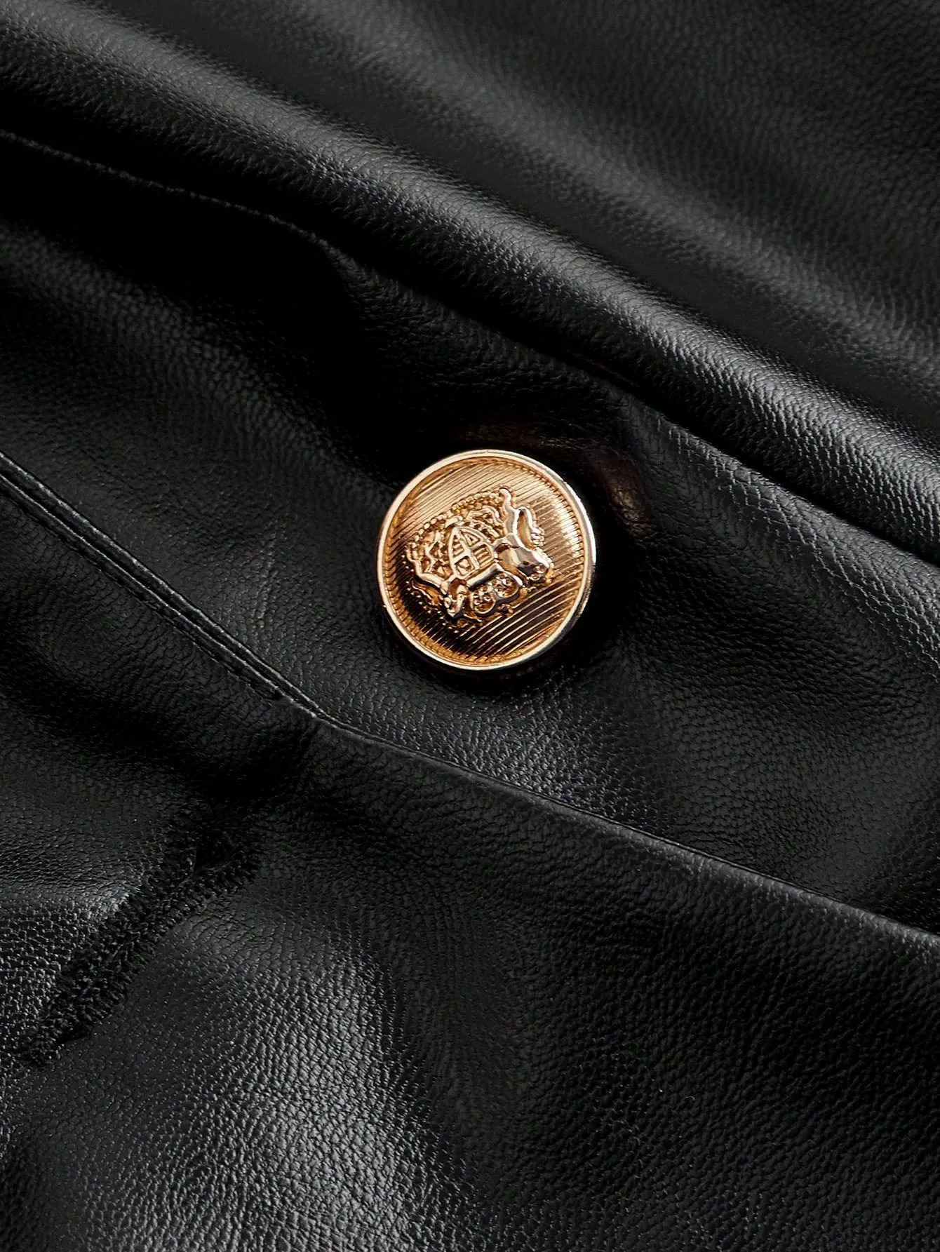 Blazer de PU para mujer