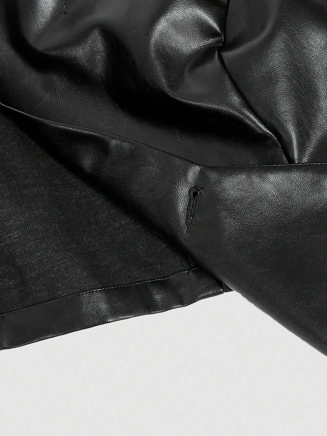 Blazer de PU para mujer