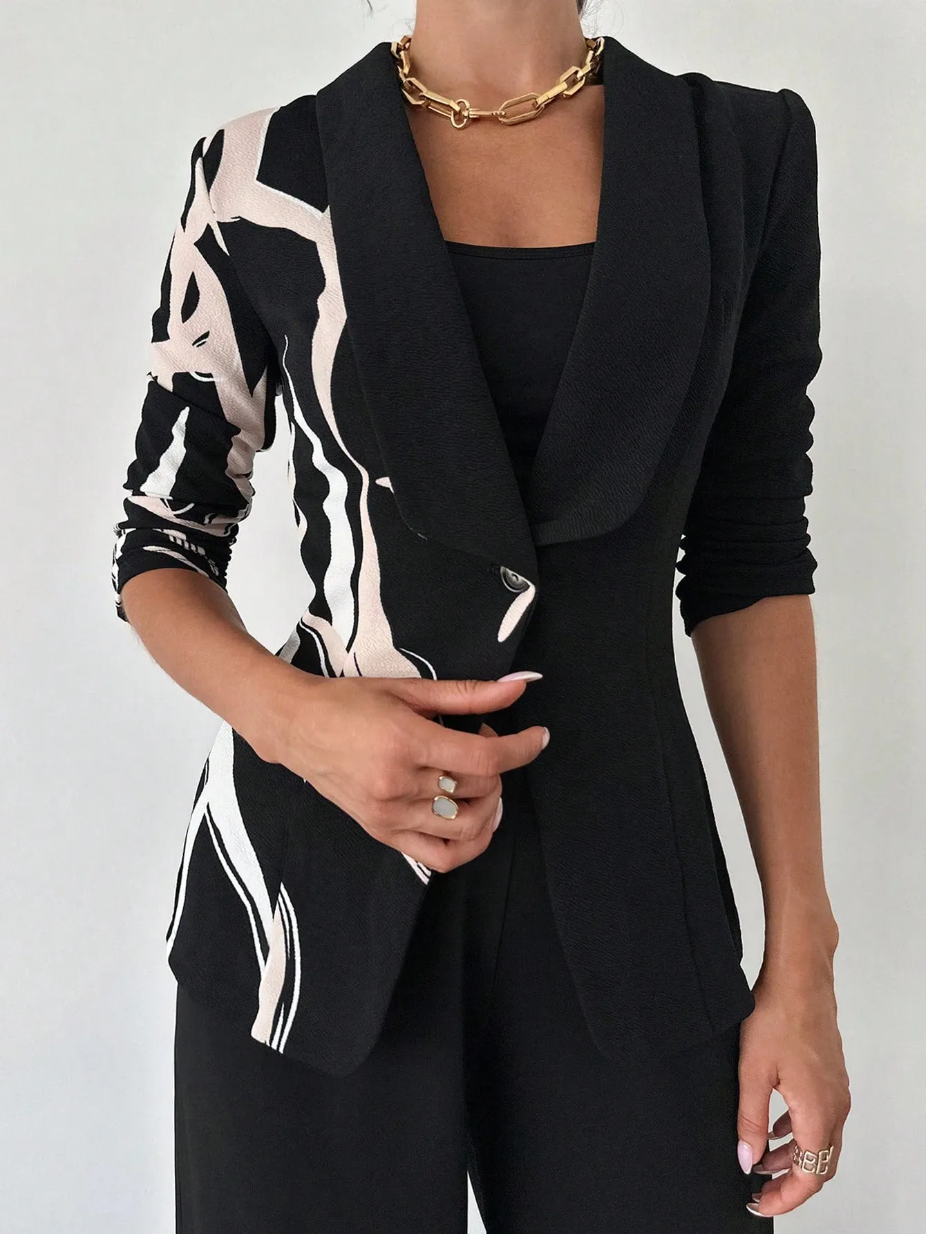 Blazer elegante Cherry Vibes para mujer en
