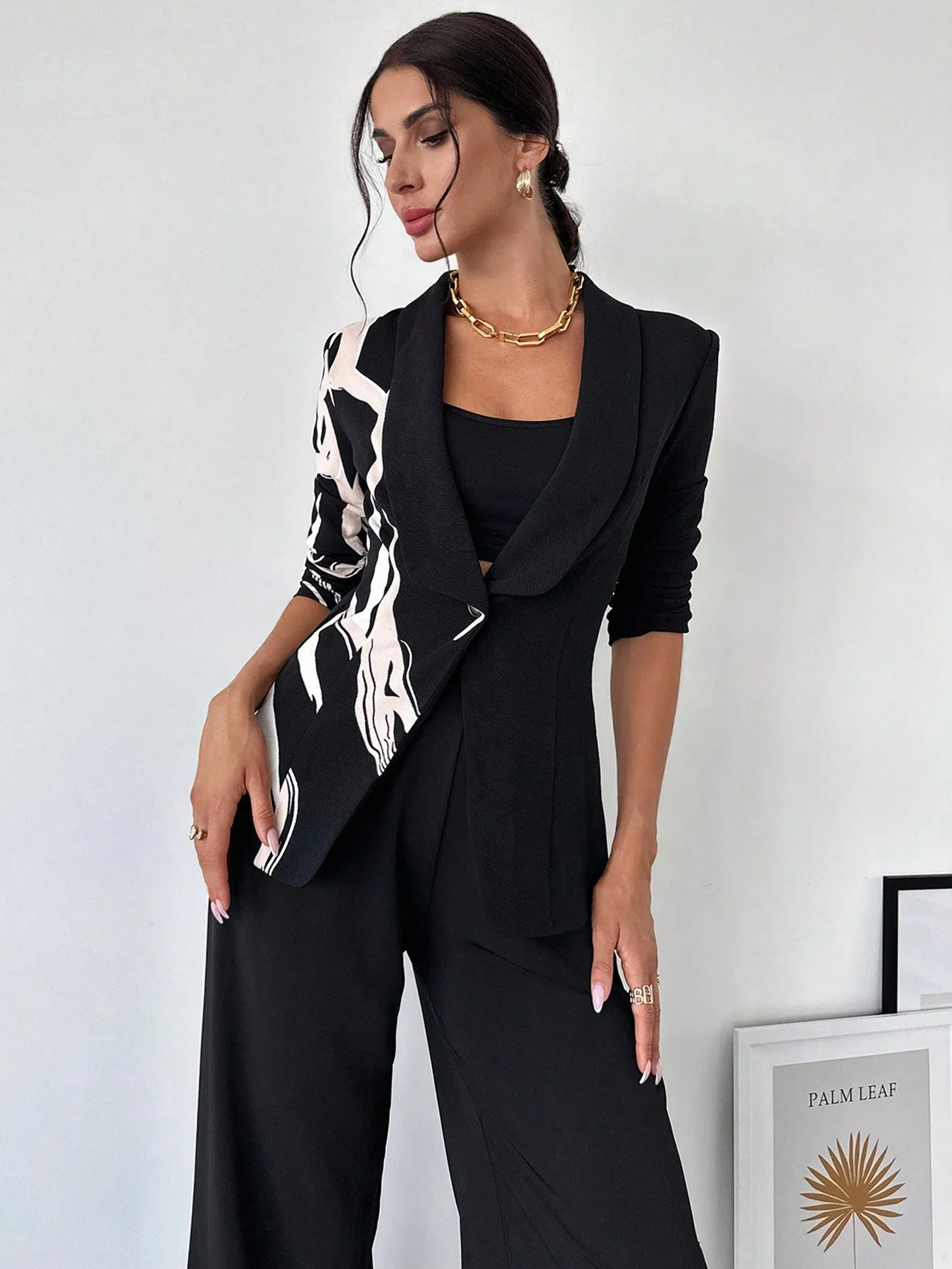 Blazer elegante Cherry Vibes para mujer en