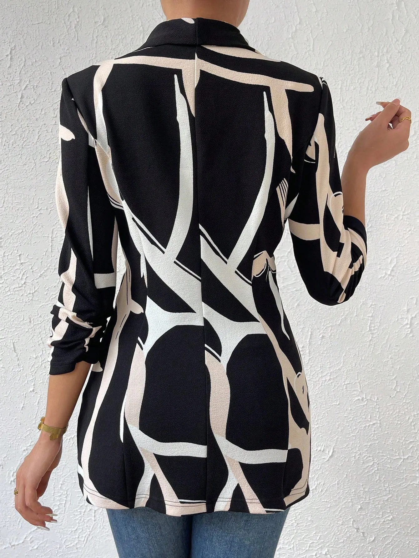 Blazer Esmoquin con Estampado de Dibujo - Cherry Vibes CR