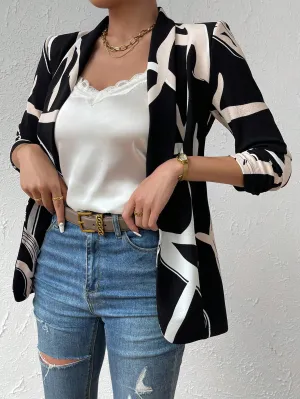 Blazer Esmoquin con Estampado de Dibujo - Cherry Vibes CR
