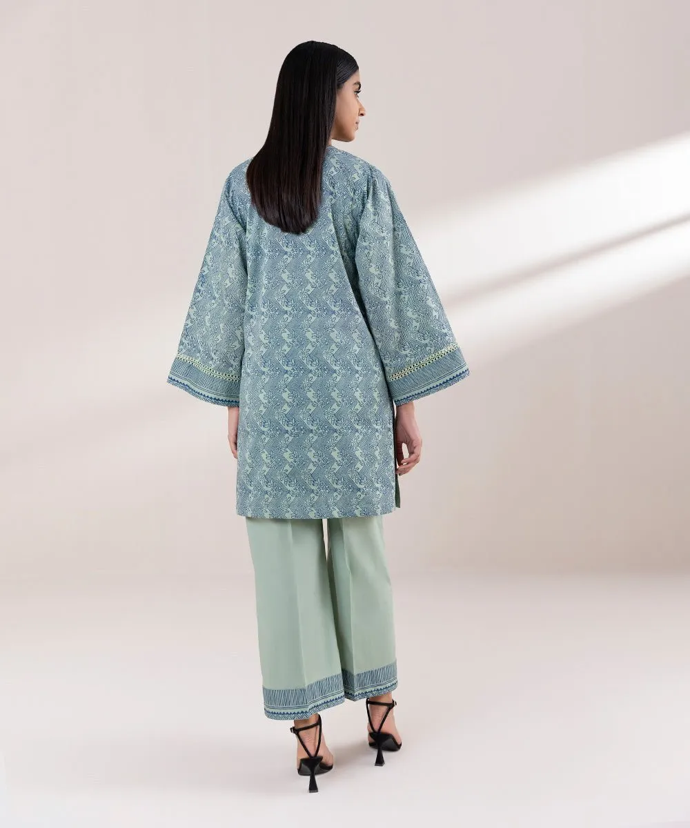 Block Printed Lawn Shirt