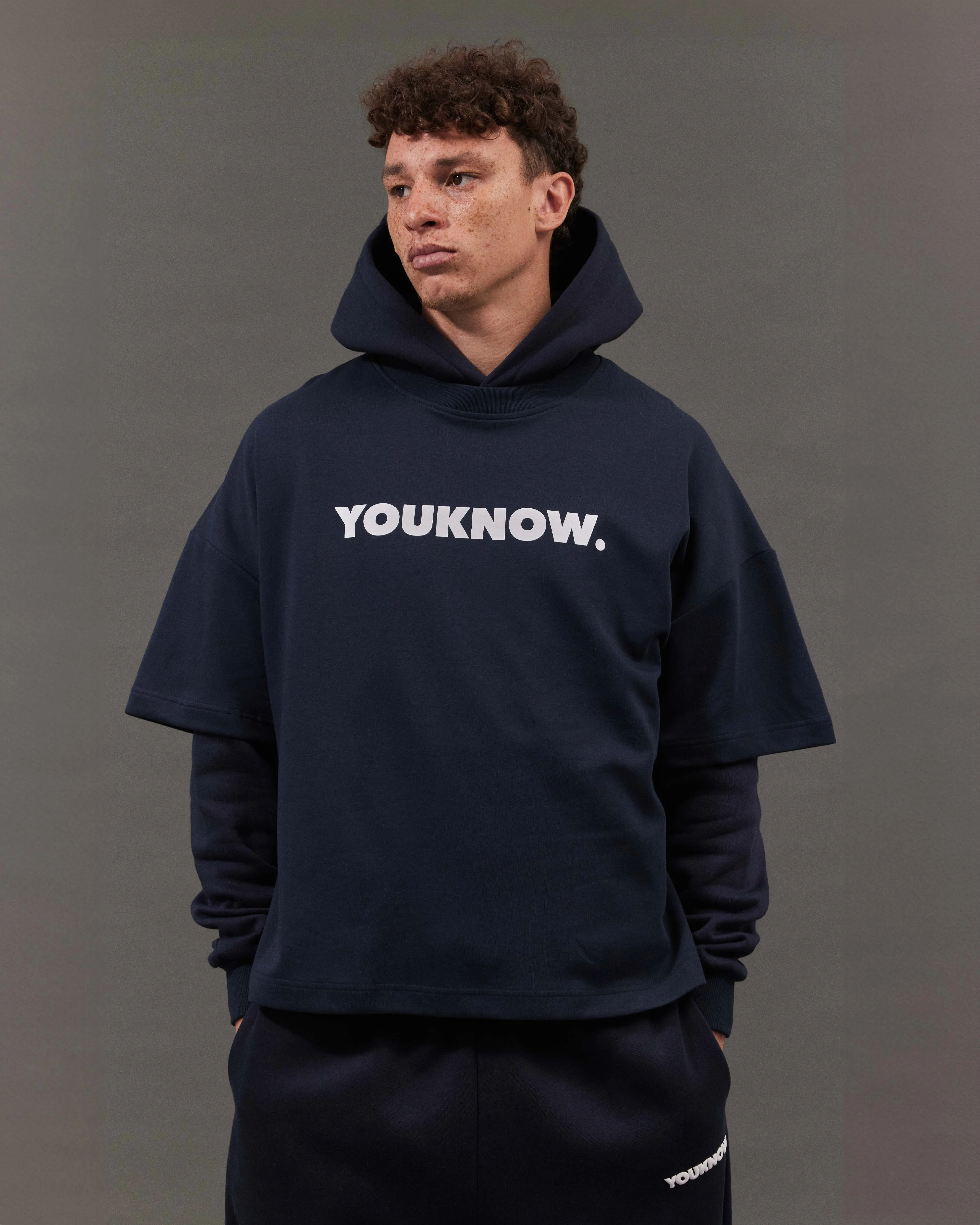 BLOCK TEE SS | Navy