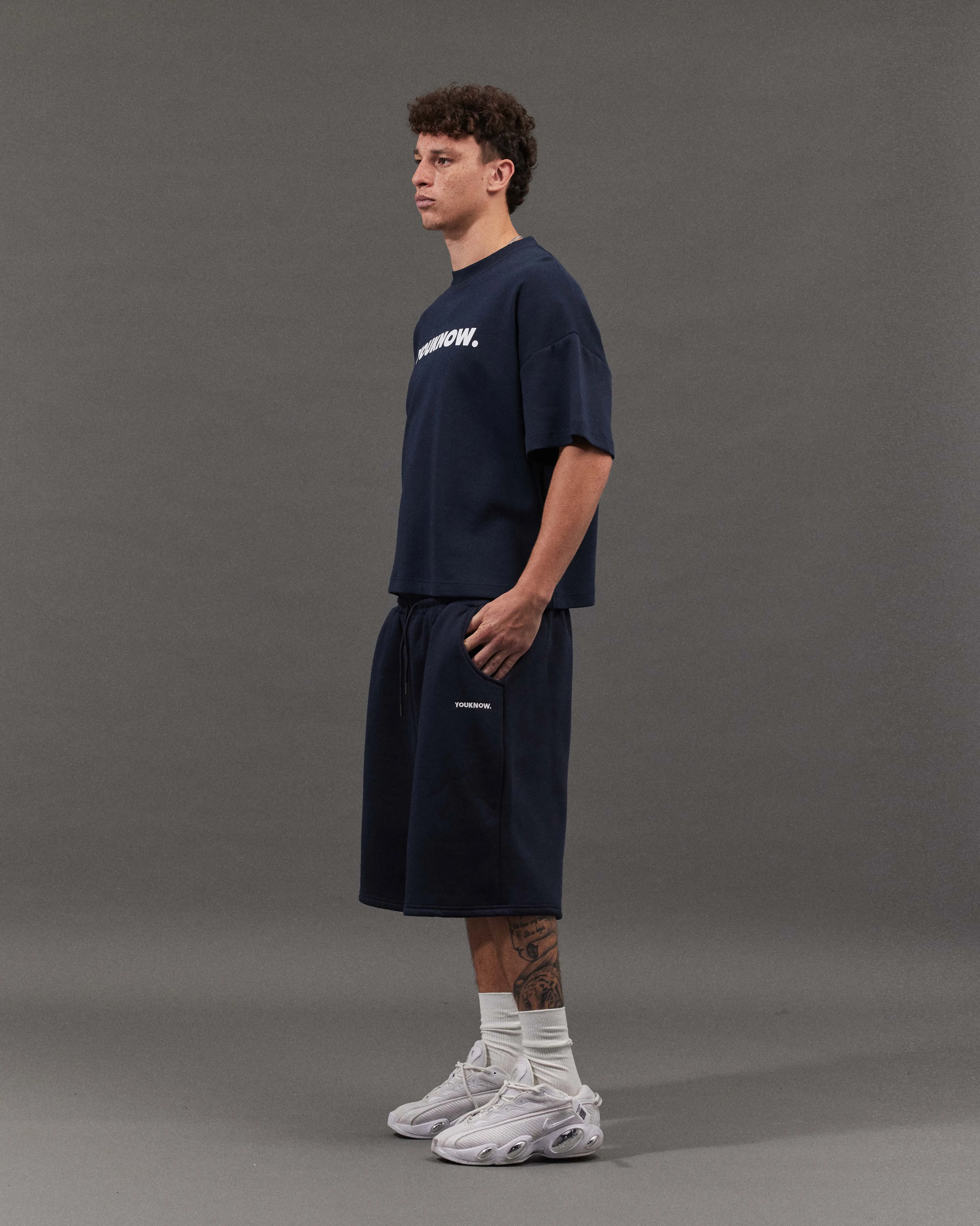 BLOCK TEE SS | Navy