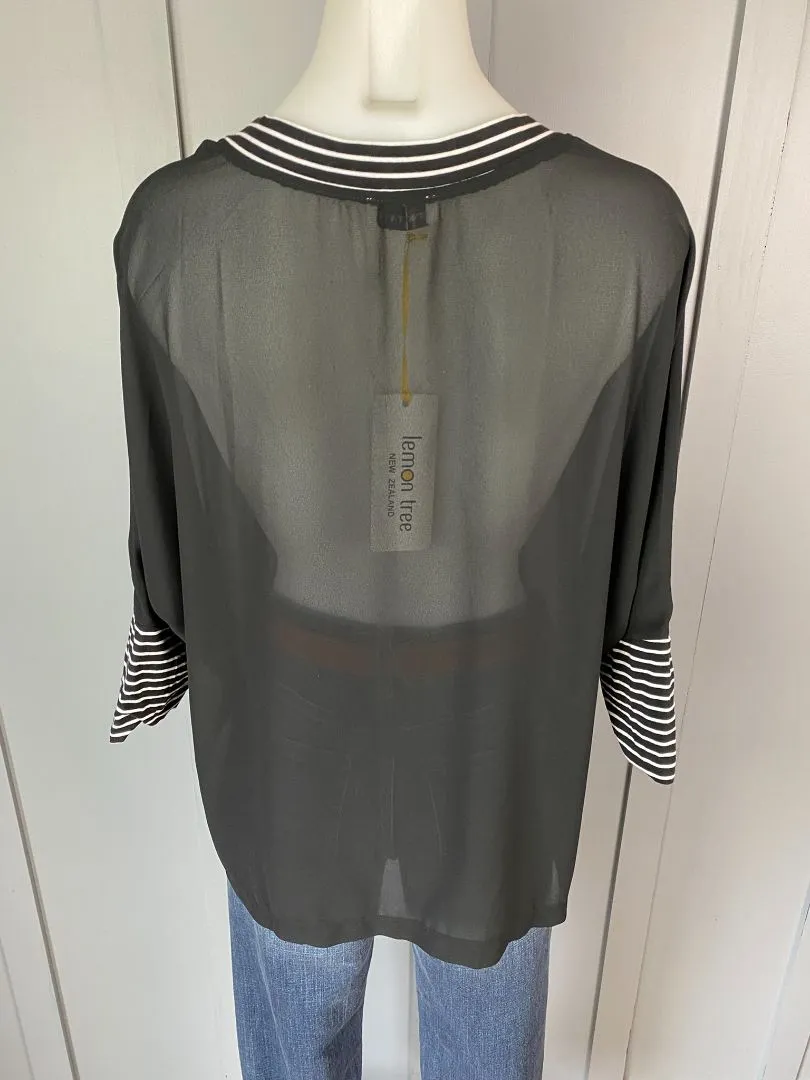 BNWT Black Lemon Tree Tops, 8