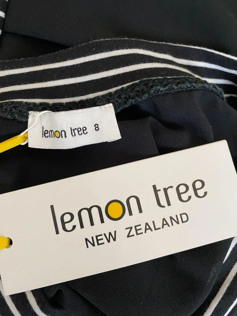 BNWT Black Lemon Tree Tops, 8