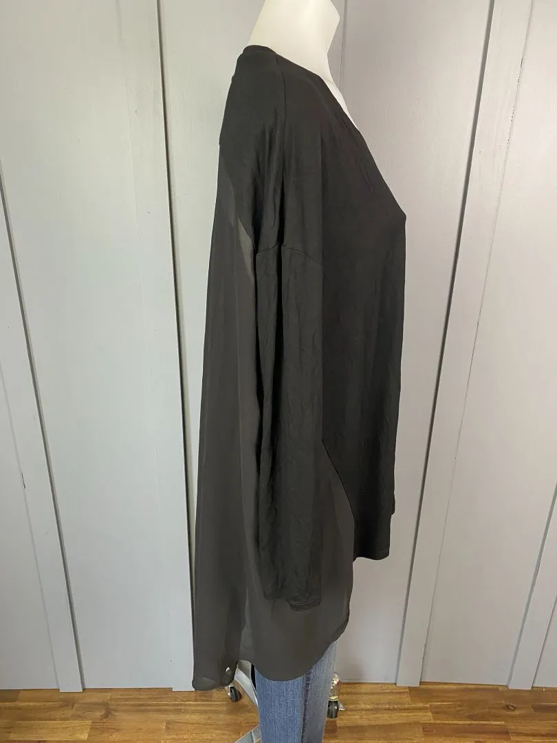 BNWT Black Shine On Tops, 16