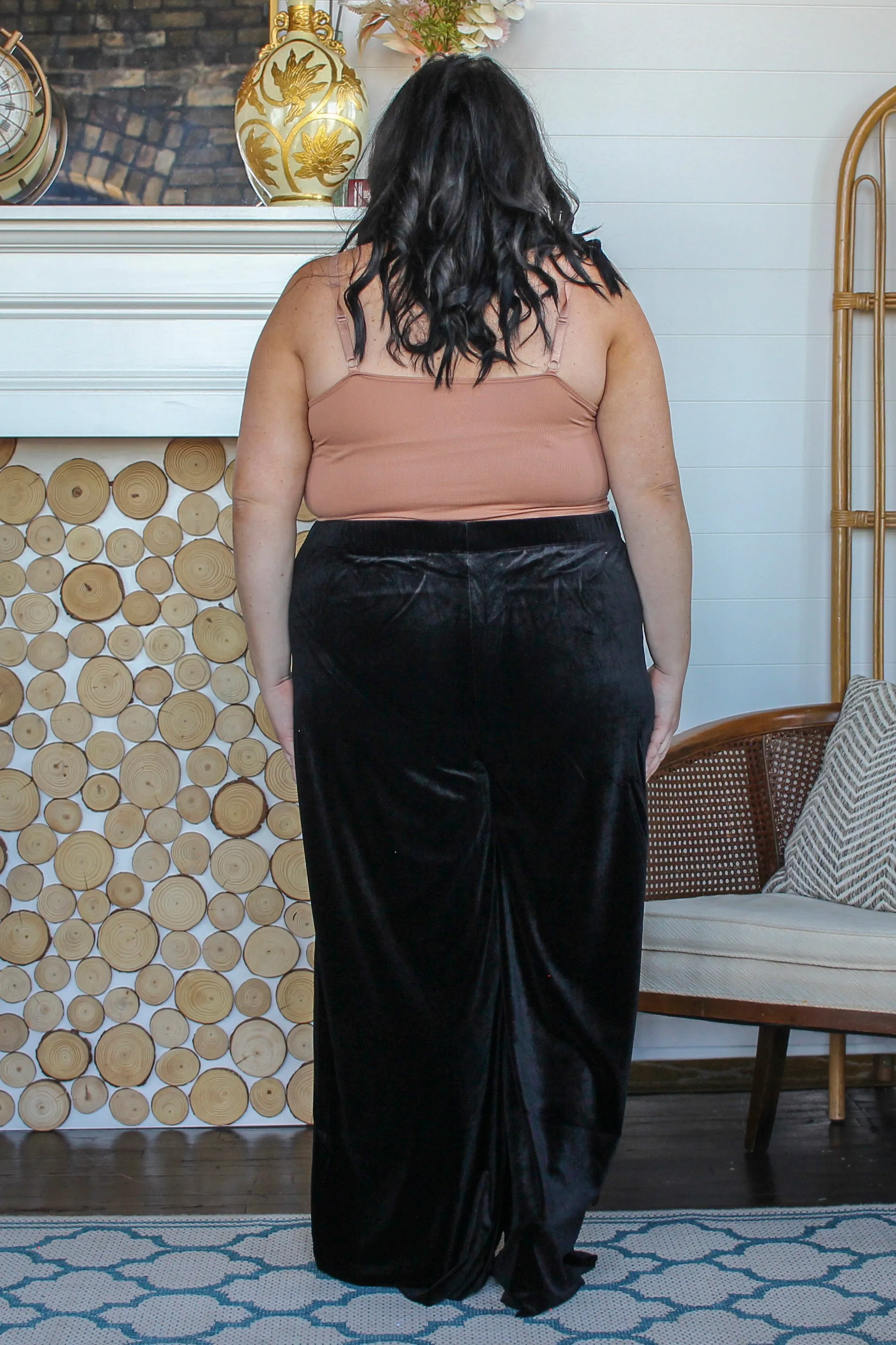 Bougee Velvet Pant, Black