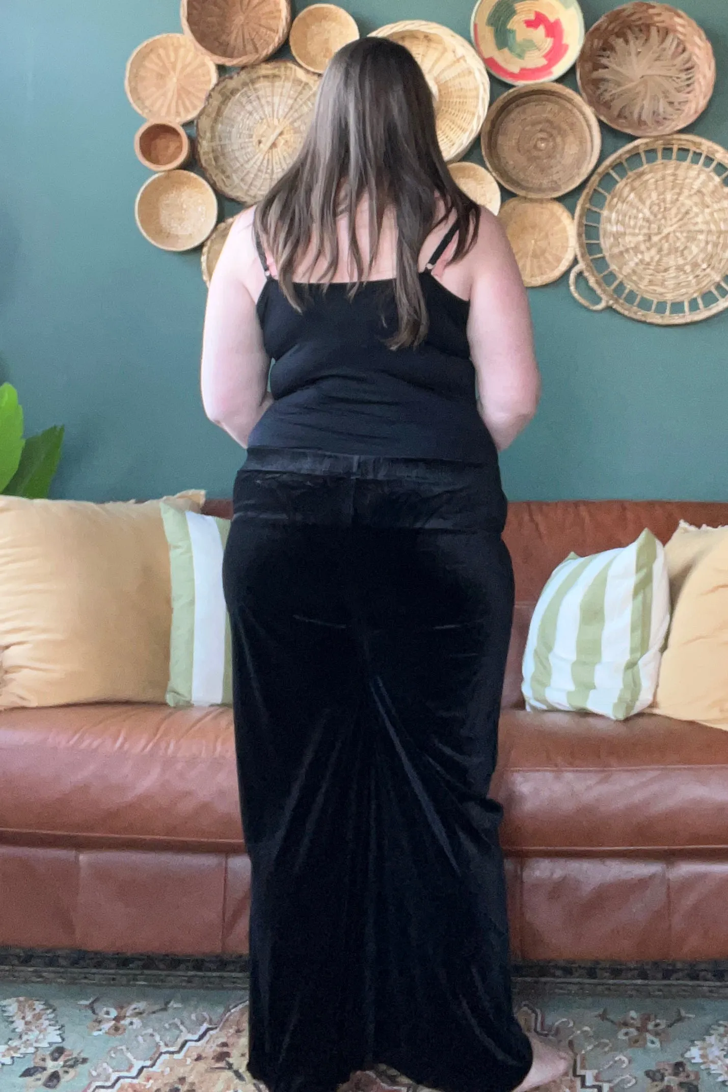 Bougee Velvet Pant, Black