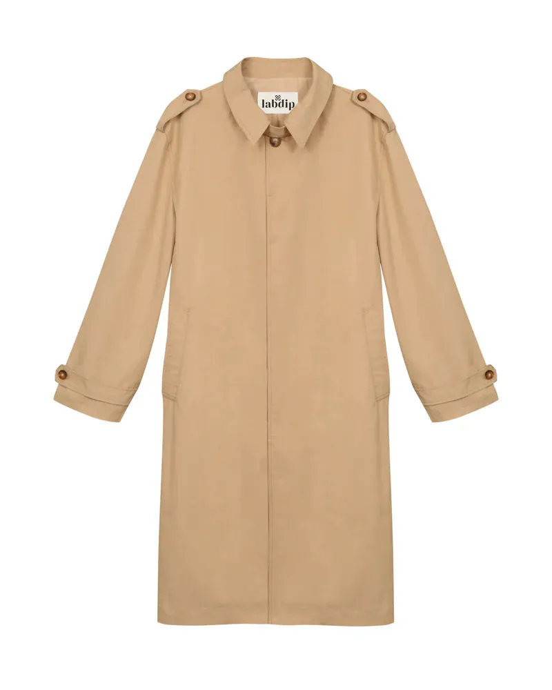 Bristol Sleek Worker Trenchcoat - Praline
