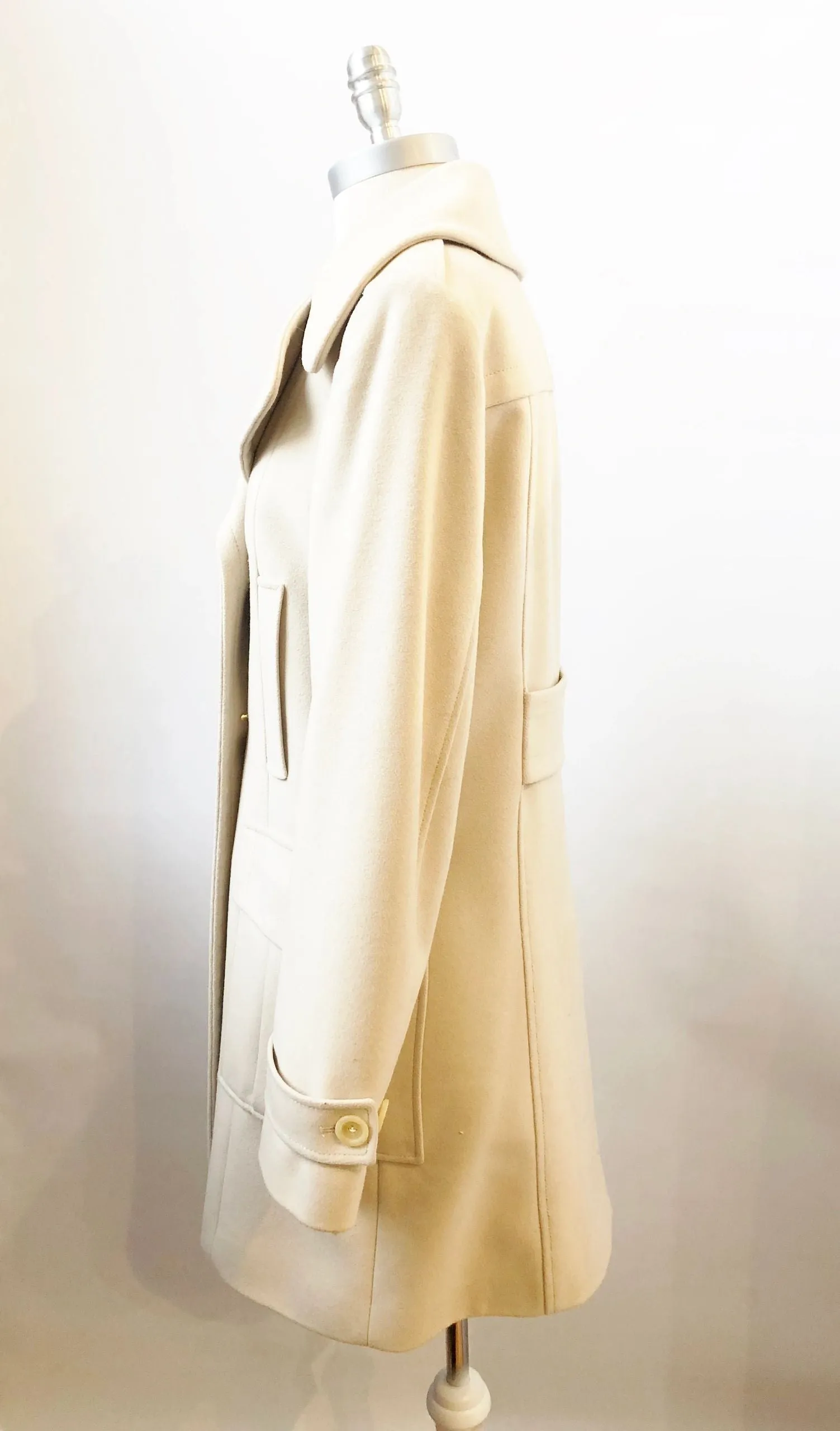 Burberry London Wool Coat Size 12 Uk (10 Us)