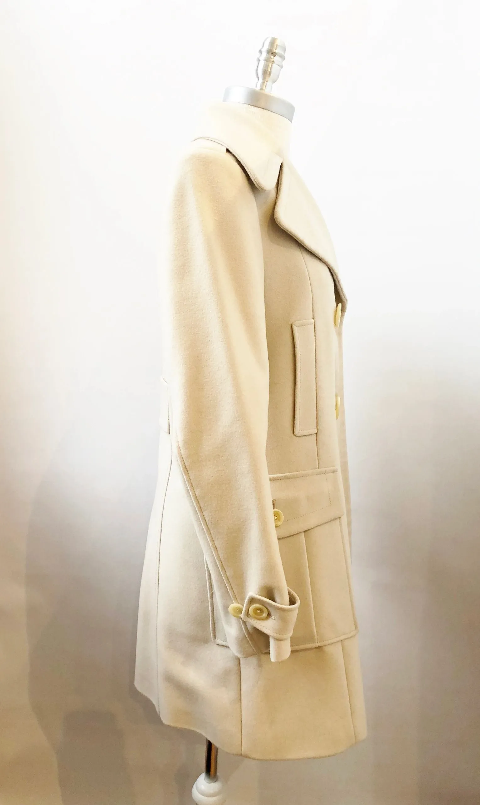 Burberry London Wool Coat Size 12 Uk (10 Us)