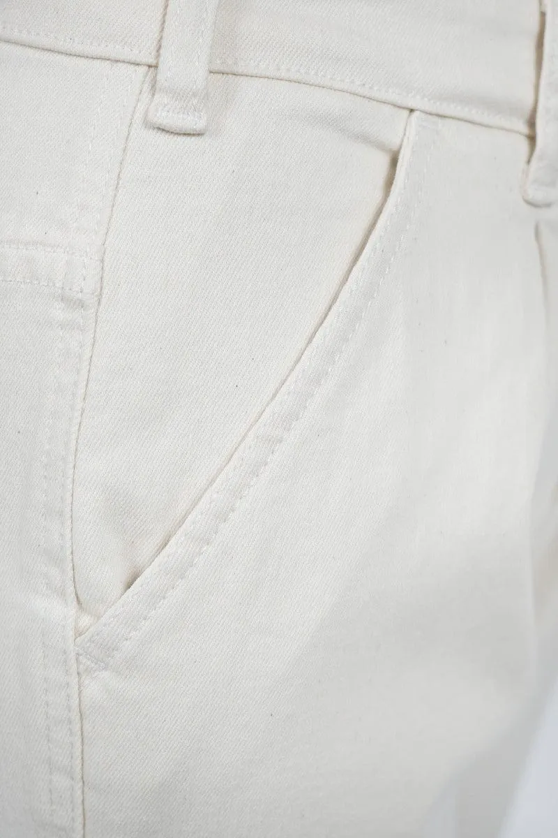 California Upcycled Barrel Jeans | White