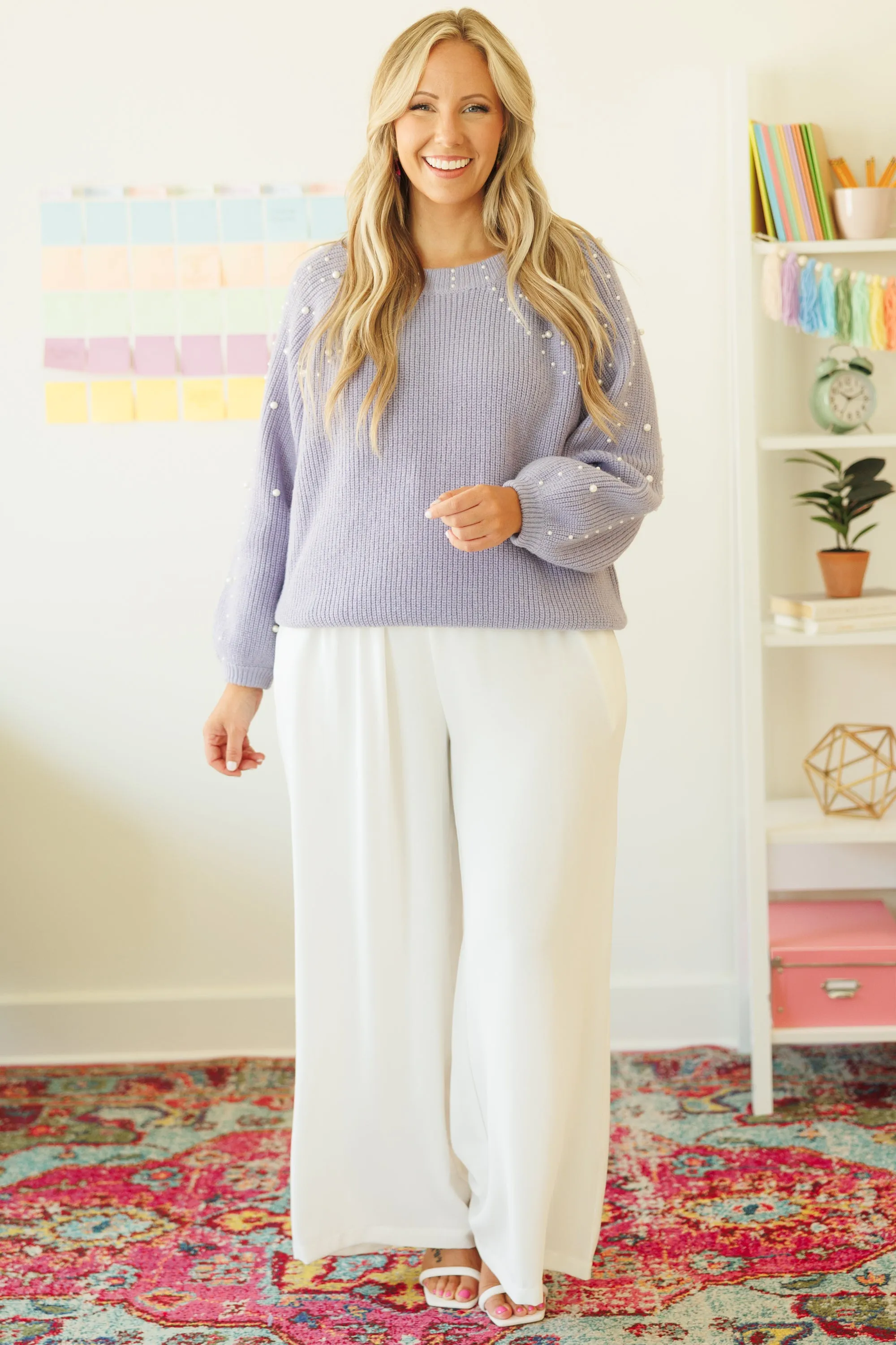 Can't Sit Still Pants, White
