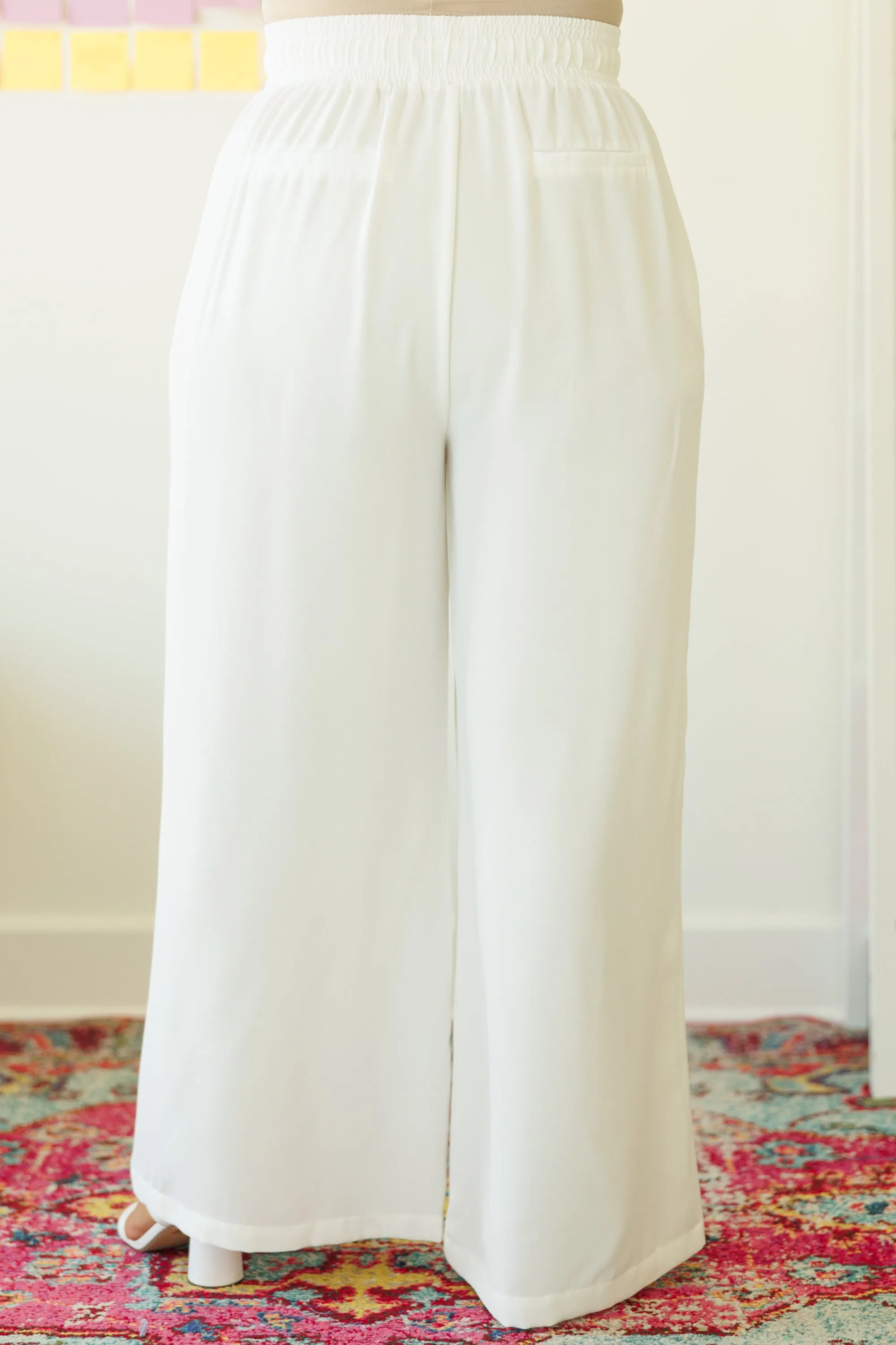 Can't Sit Still Pants, White