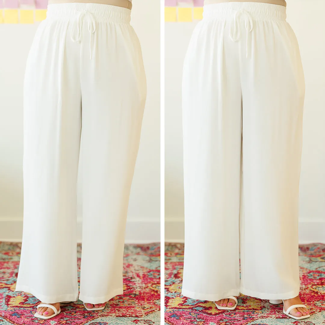 Can't Sit Still Pants, White