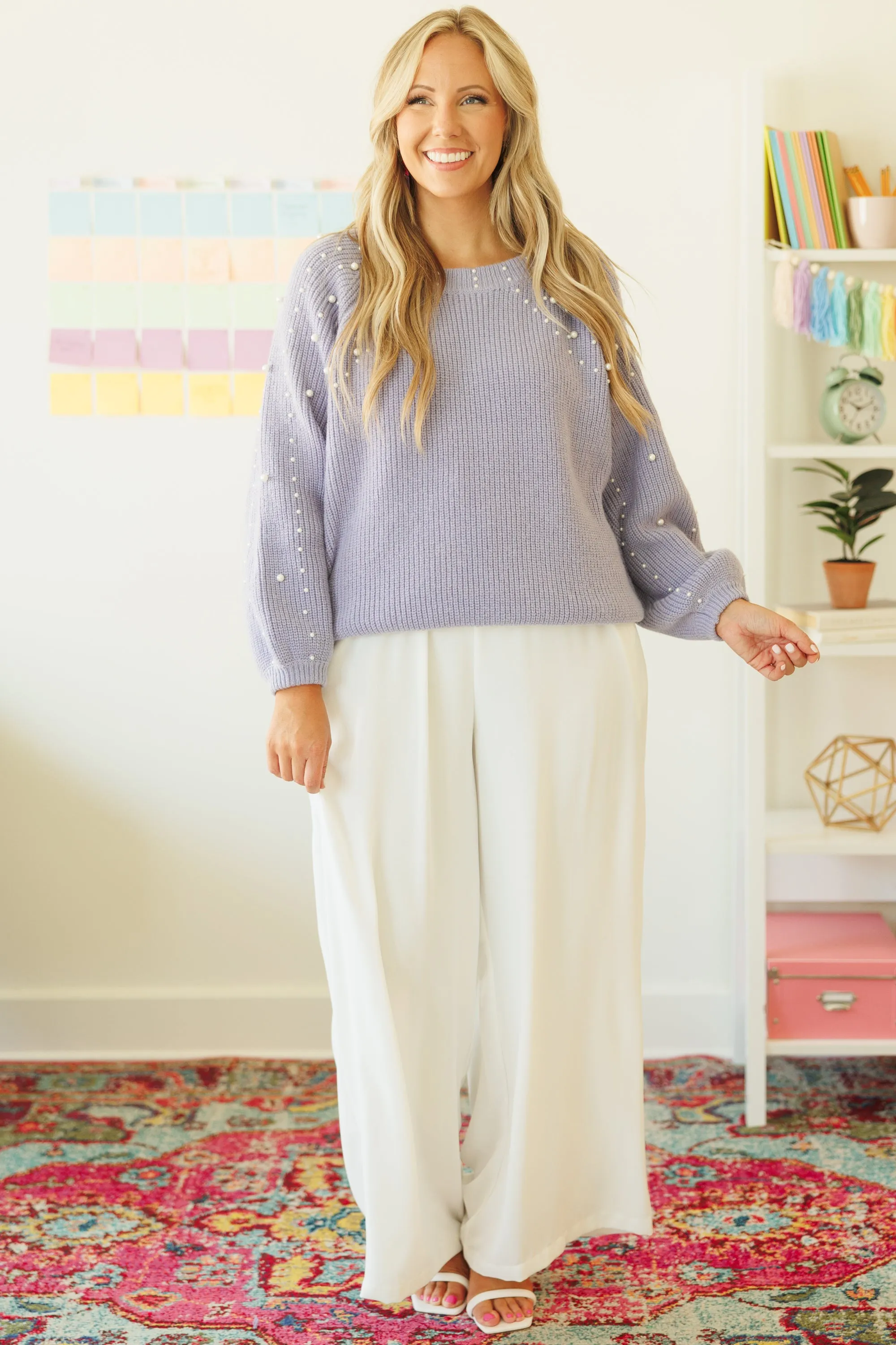 Can't Sit Still Pants, White