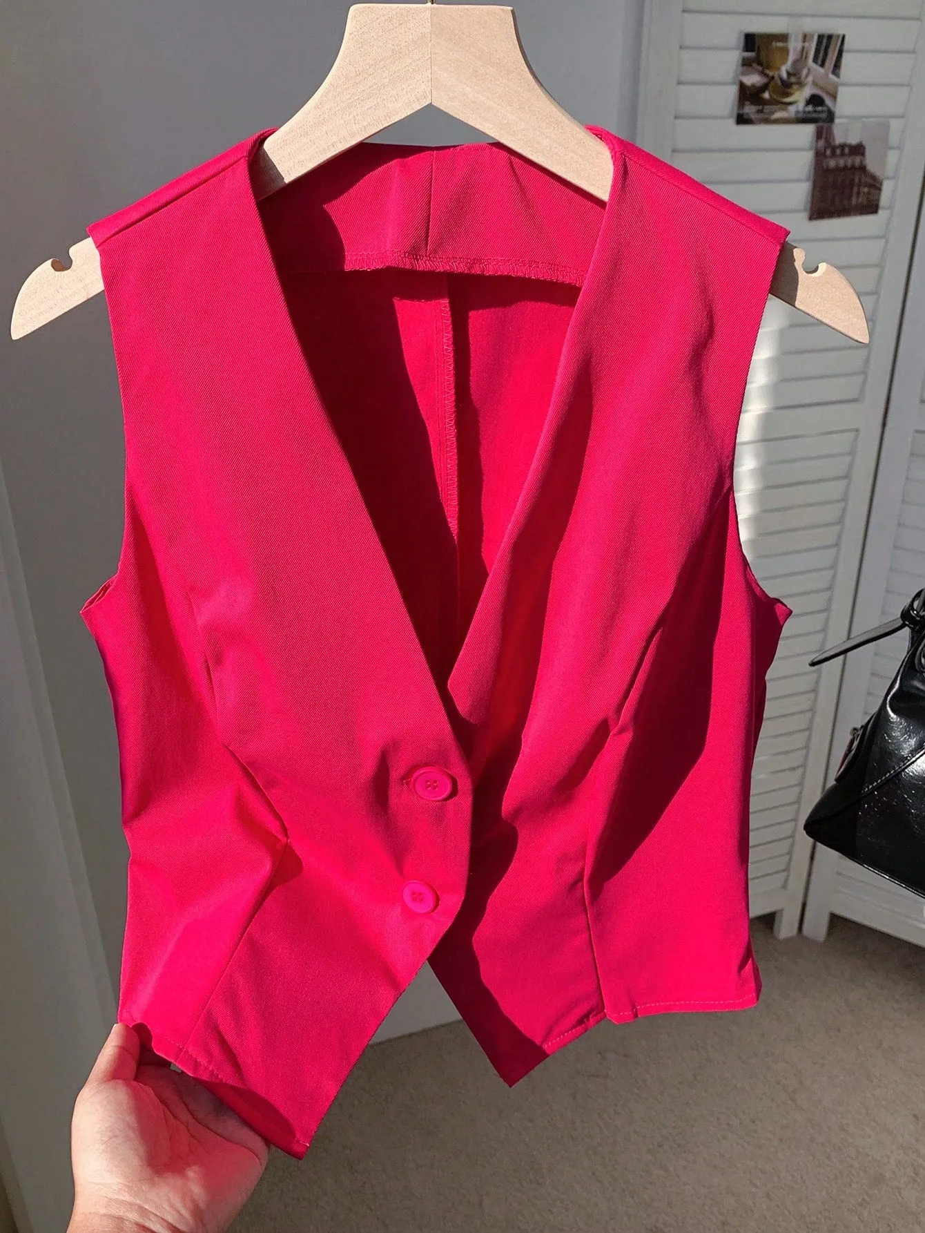 Chaleco de traje sin mangas para mujer