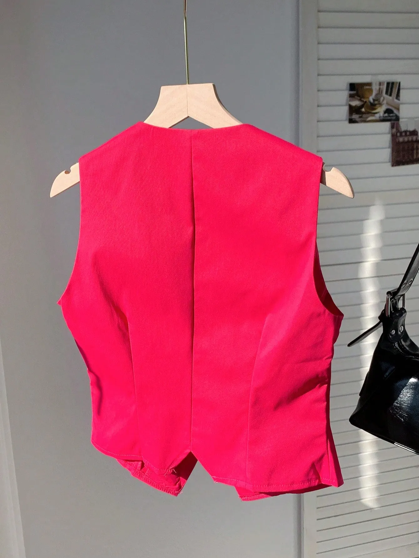 Chaleco de traje sin mangas para mujer
