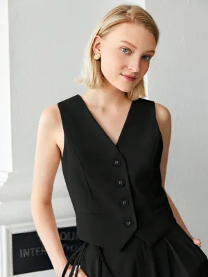 Chaleco unicolor BizChic para tu look de trabajo