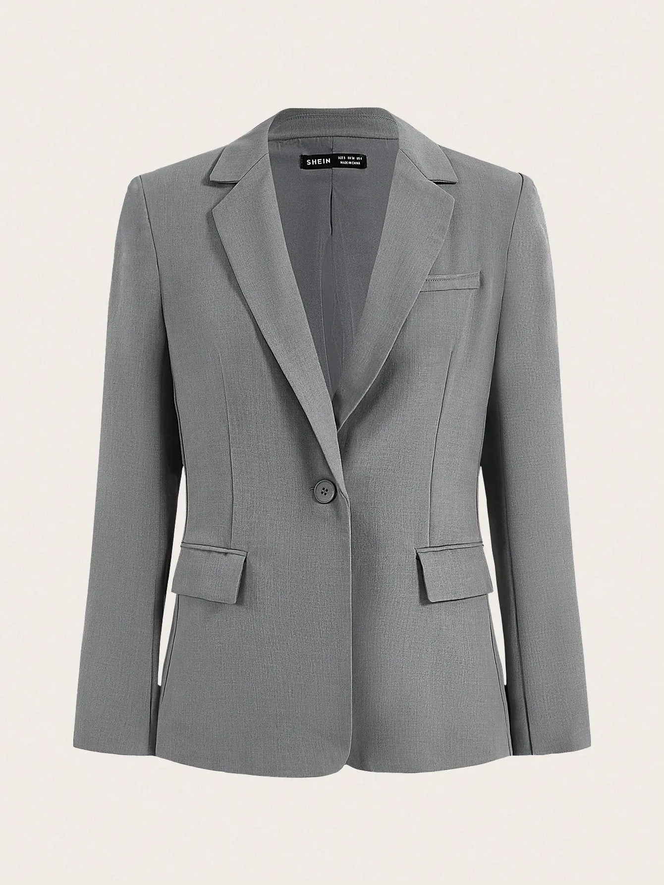 Chaqueta Blazer Sólido para Mujeres en Cherry Vibes