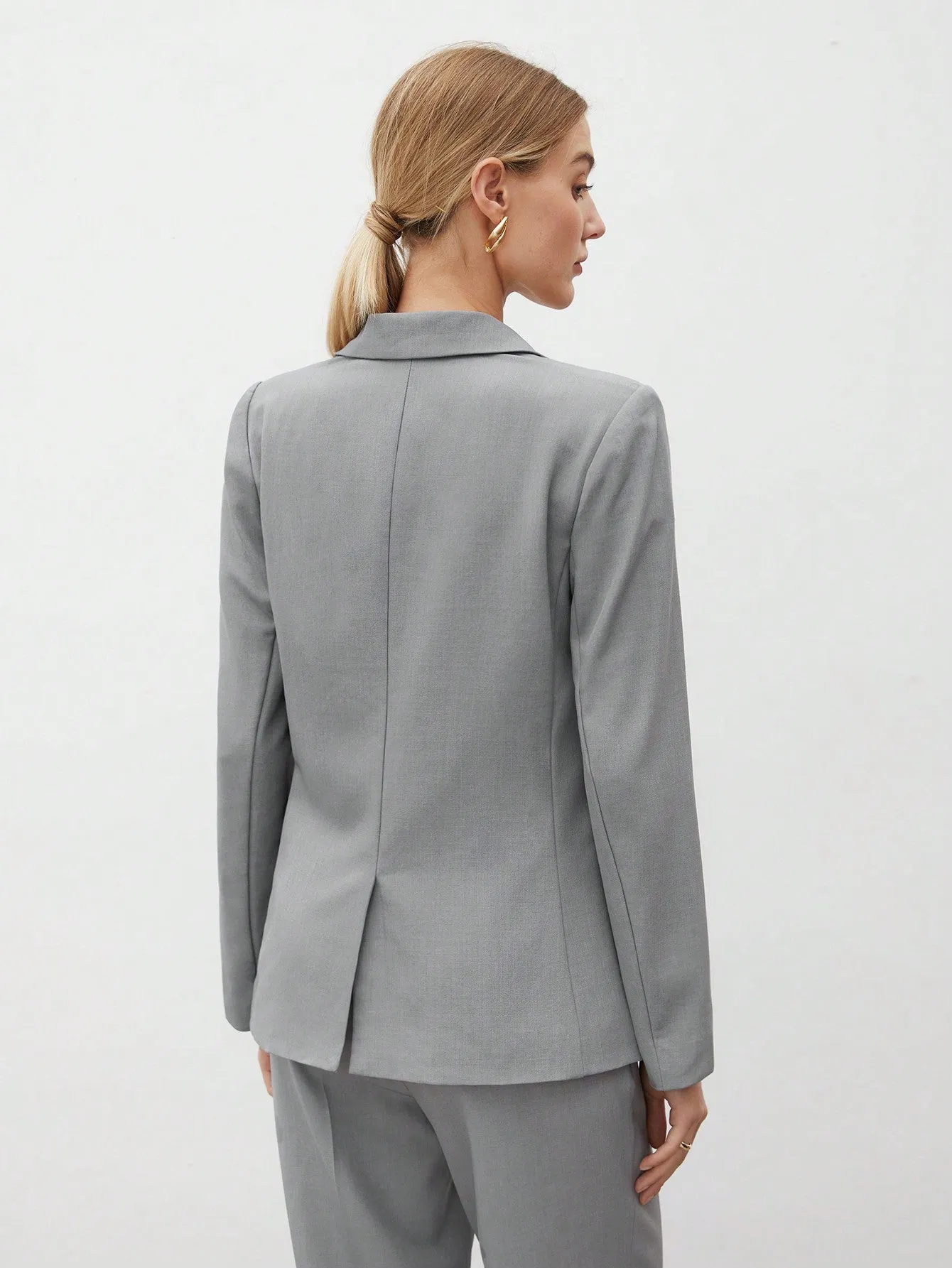 Chaqueta Blazer Sólido para Mujeres en Cherry Vibes
