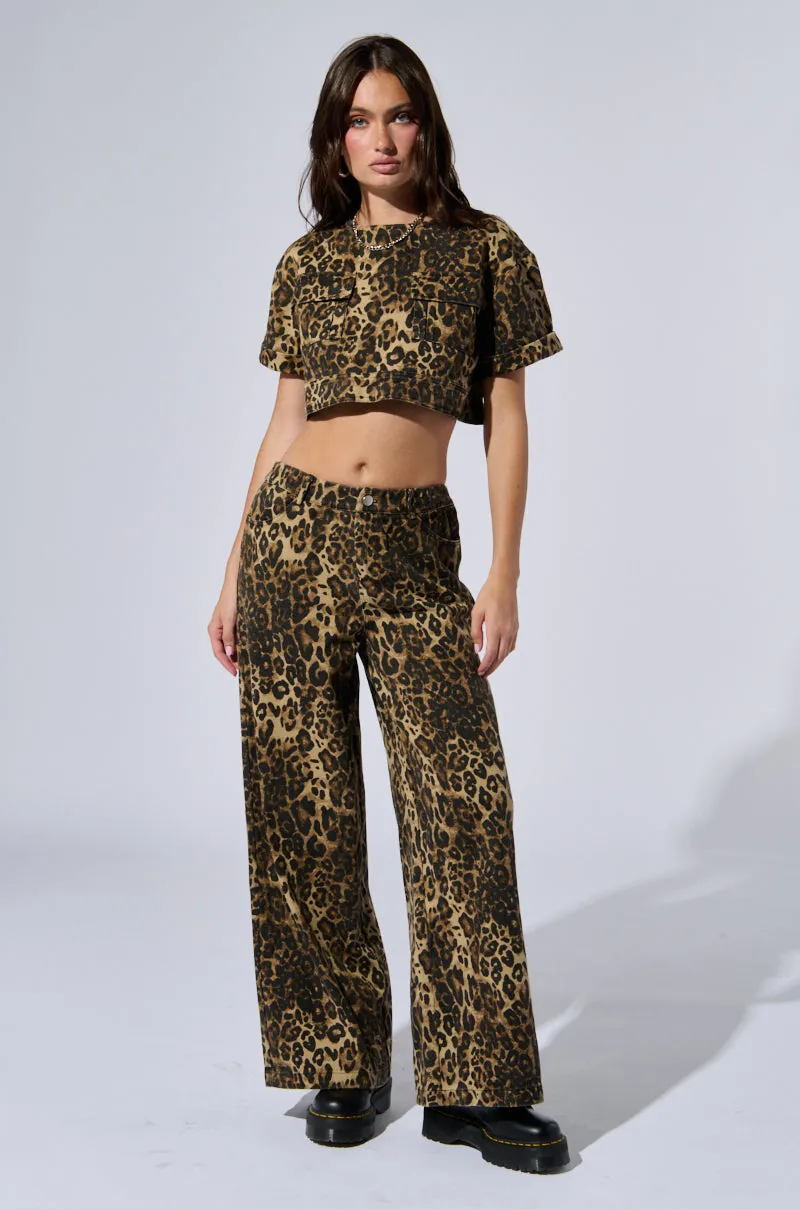 CHEETAH SISTERS TOP