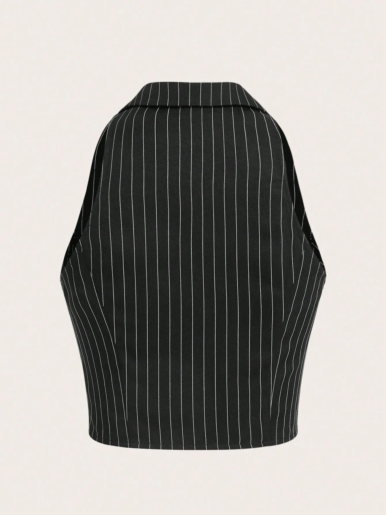 Cherry Vibes: Blazer Chaleco Rayas para Mujer en