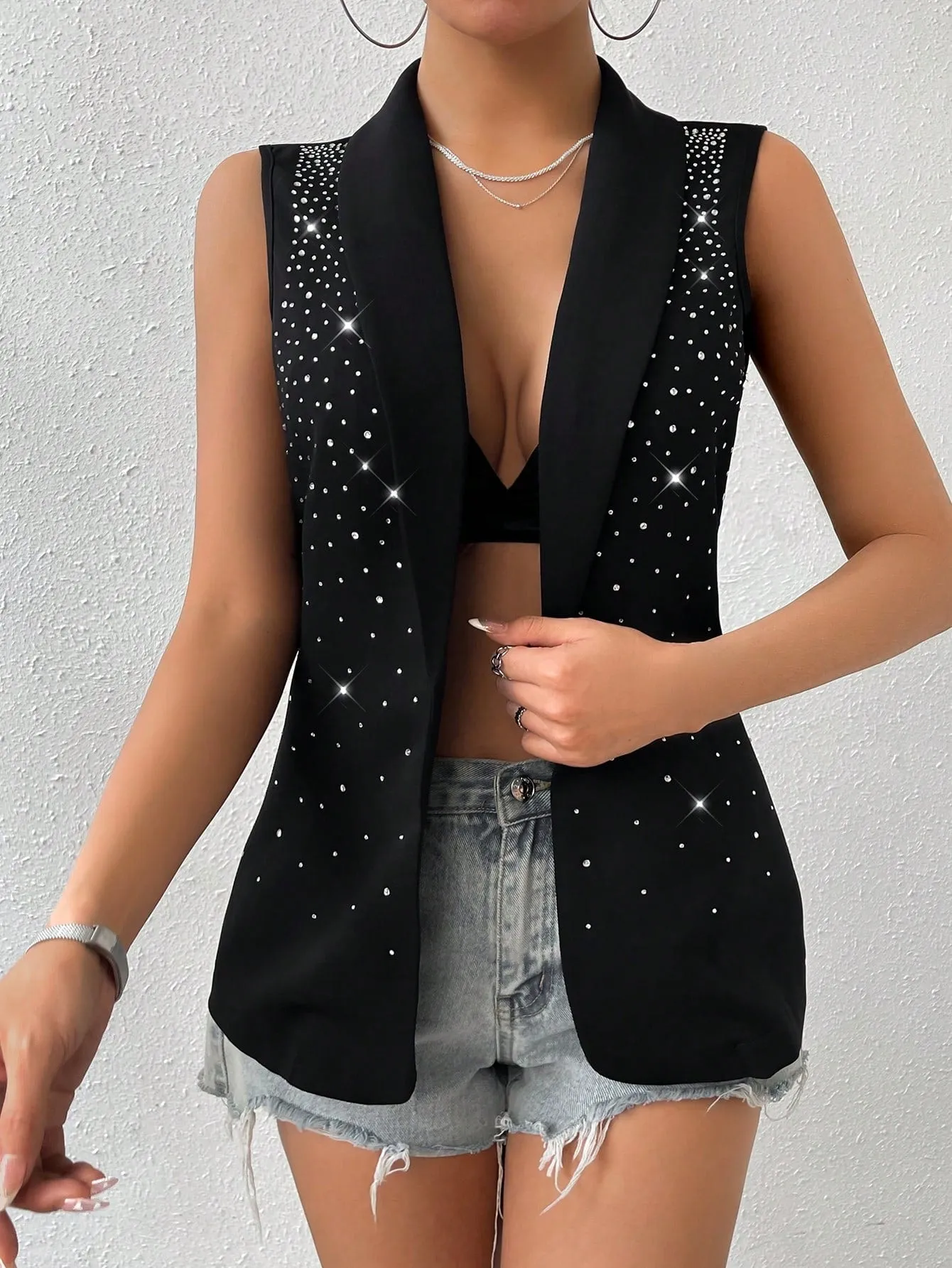 Cherry Vibes Chaleco Sin Mangas Con Cuello En V para Mujeres