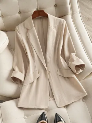 Cherry Vibes Chaqueta de traje de manga larga para mujer