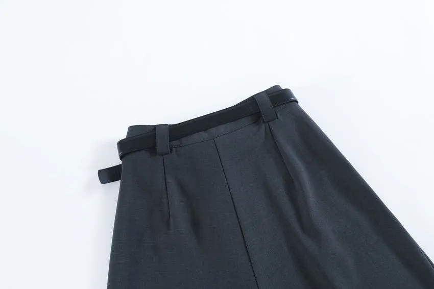 Chic and Breathable Wide Leg Trousers for Women's Casual Look