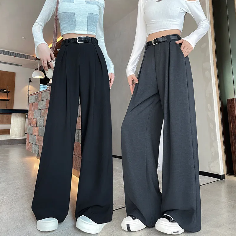 Chic and Breathable Wide Leg Trousers for Women's Casual Look