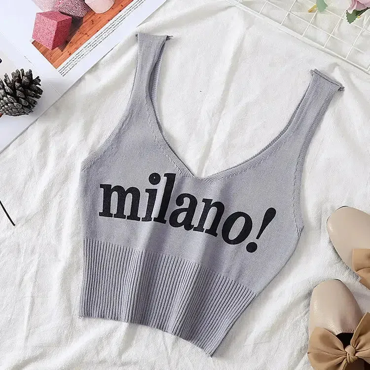 Chic Knitted Top for Effortless Y2K Style