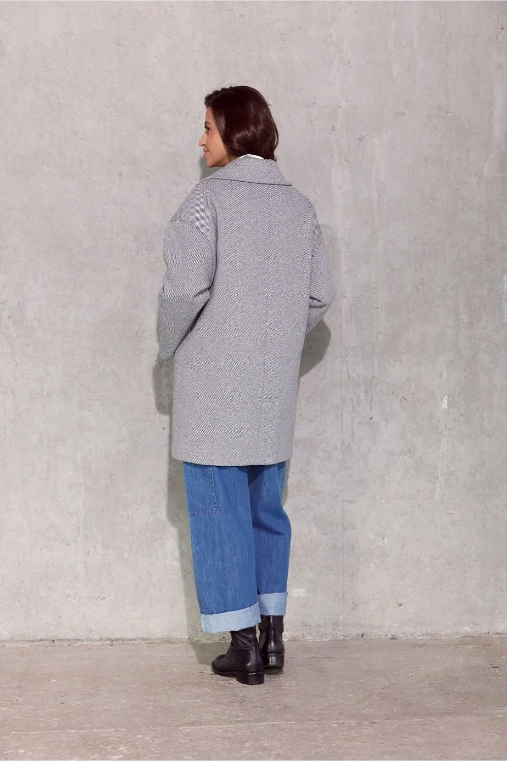 Chic Oversized Double-Breasted Coat