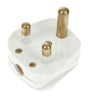 Click PA167 15A Round Pin Plug White