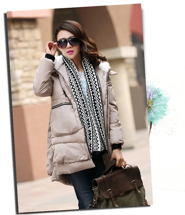 Coats And Jackets Woman Down Casual Jacket Plus Hooded Coat Long Style Parka Womens Jackets