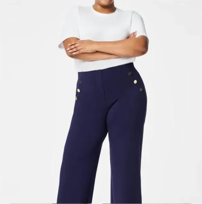 Cosima - Button Wide Leg Pants