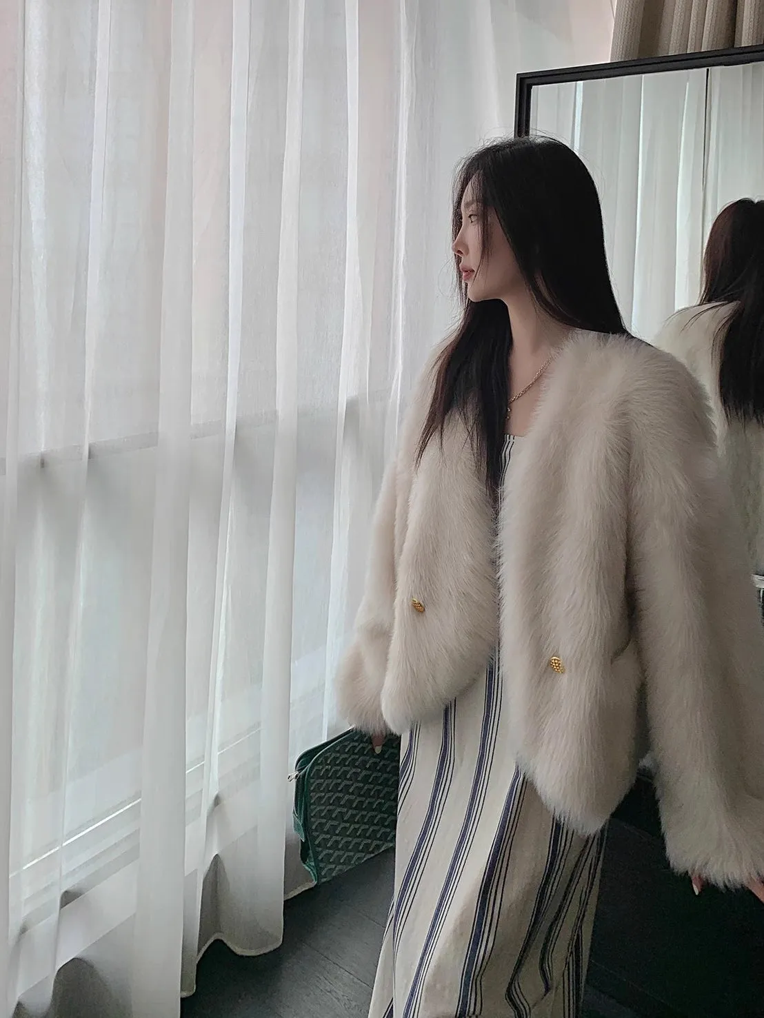 Cotton Cloud Fur Coat