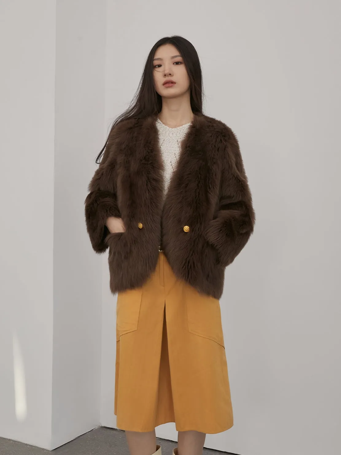 Cotton Cloud Fur Coat