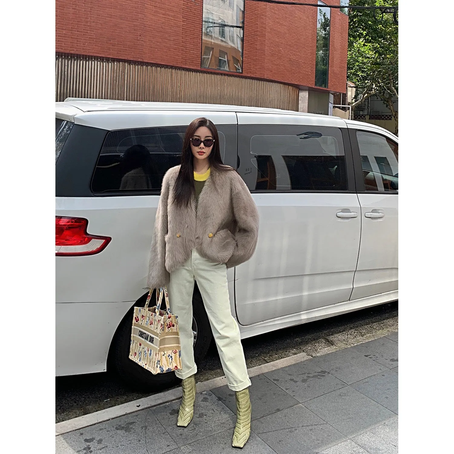 Cotton Cloud Fur Coat
