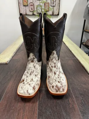 Cowhide br/wh sz 9D Justin Toe